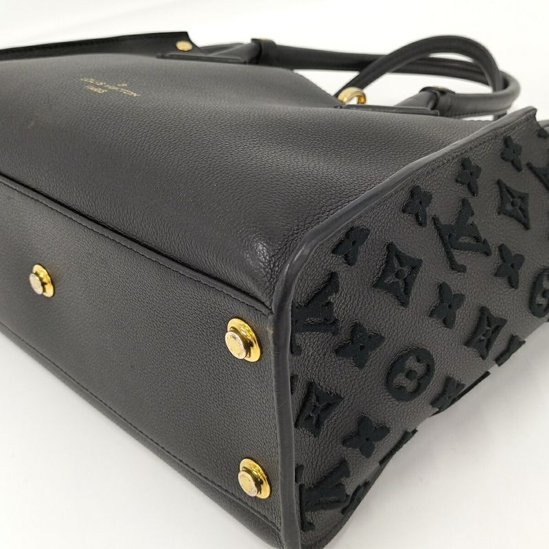 Louis Vuitton on My Side MM 2way Tote Bag Monogram Taffetage Noir Black M53826