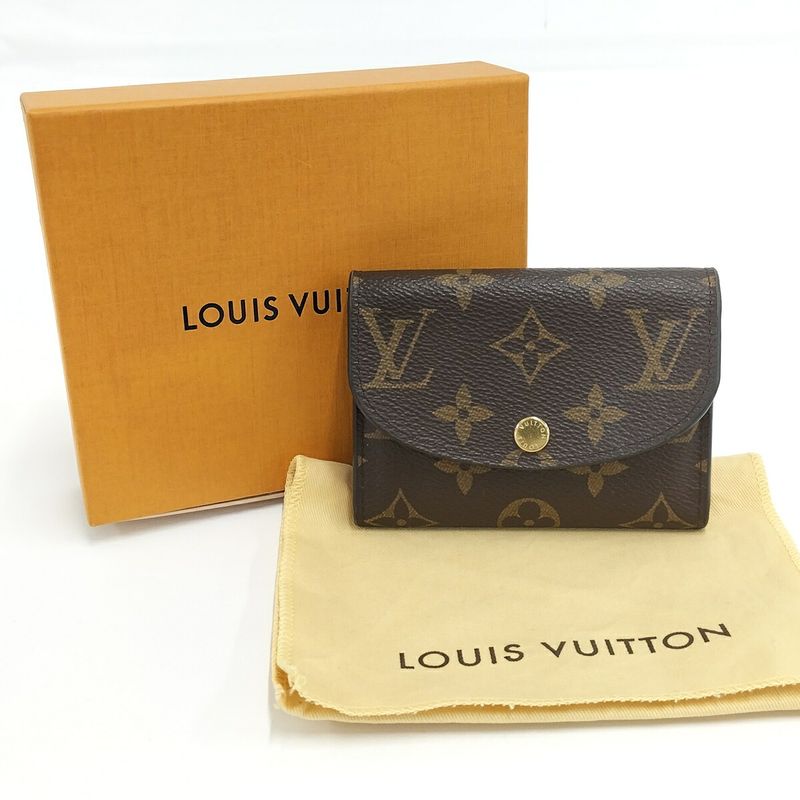 Louis Vuitton Portomone Rosali Coin Case Rose Ballerine Monogram M62361