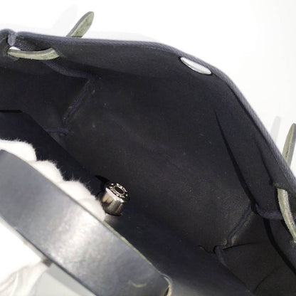 Hermes Herbag Her Bag a Dos PM 2way Shoulder Bag Leather Canvas Black