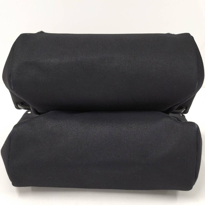 Hermes Herbag Her Bag a Dos PM 2way Shoulder Bag Leather Canvas Black