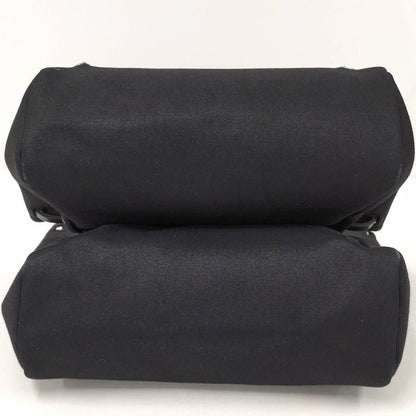 Hermes Herbag Her Bag a Dos PM 2way Shoulder Bag Leather Canvas Black