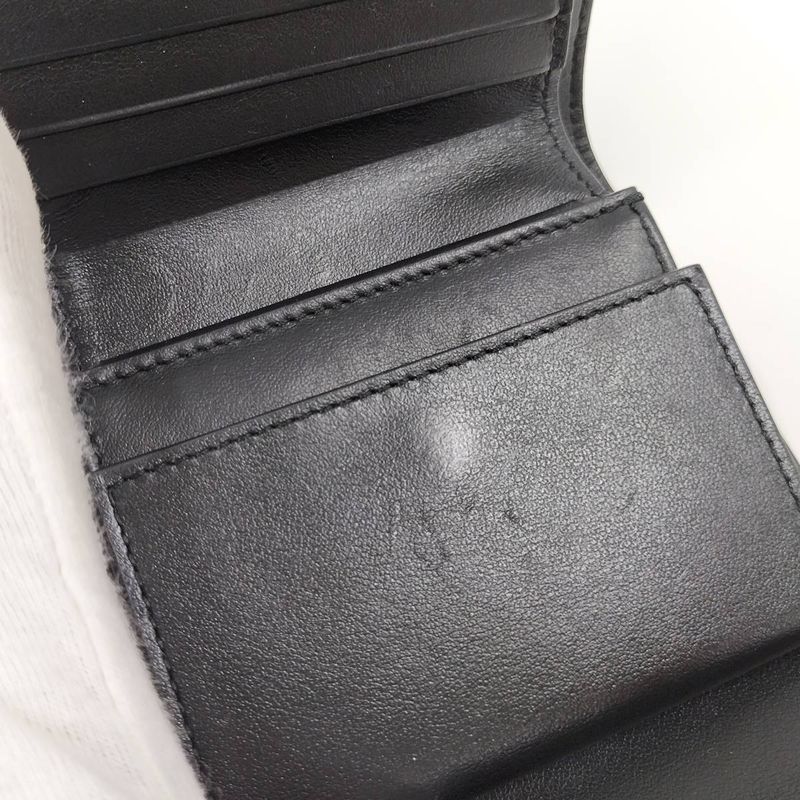 Celine Small Trifold Wallet Trifold Wallet Leather Black