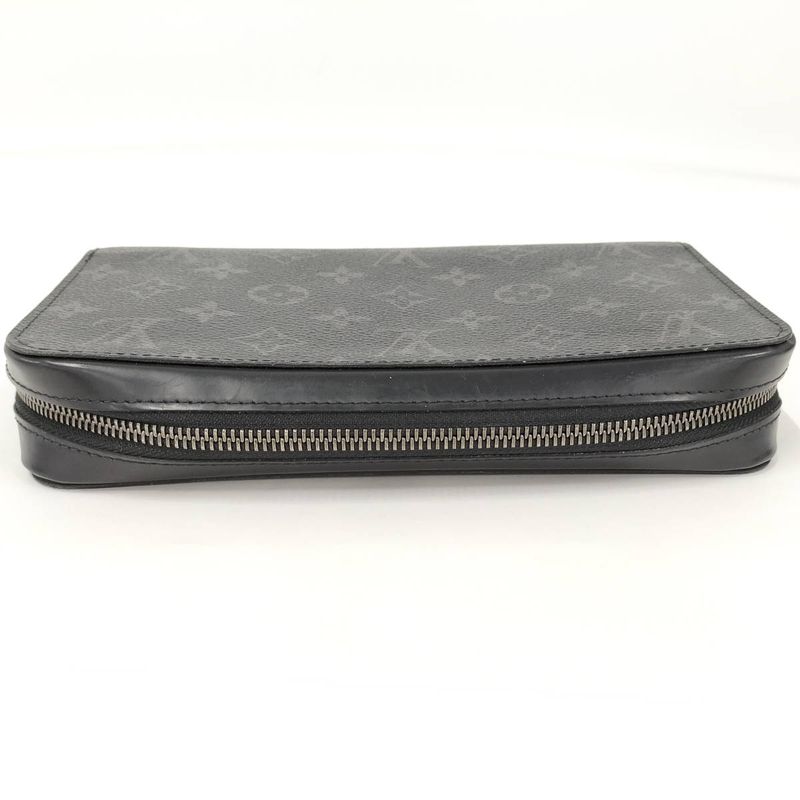Louis Vuitton Round Zipper Long Wallet Zippy XL Monogram Eclipse M61698