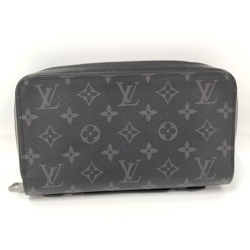 Louis Vuitton Round Zipper Long Wallet Zippy XL Monogram Eclipse M61698