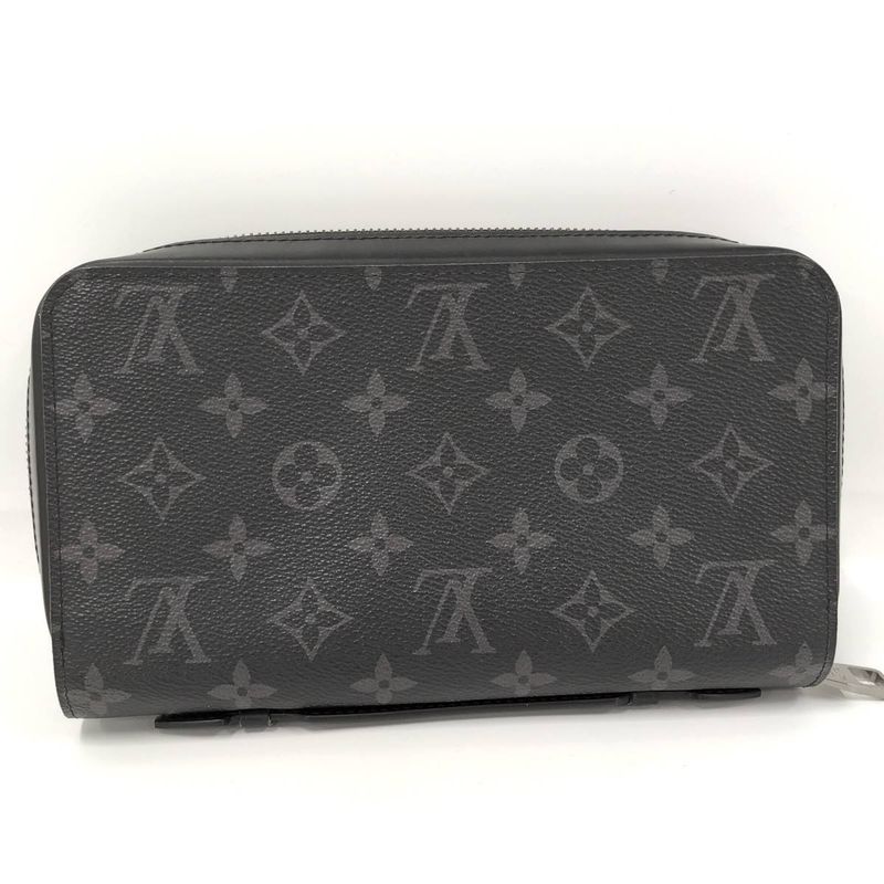Louis Vuitton Round Zipper Long Wallet Zippy XL Monogram Eclipse M61698