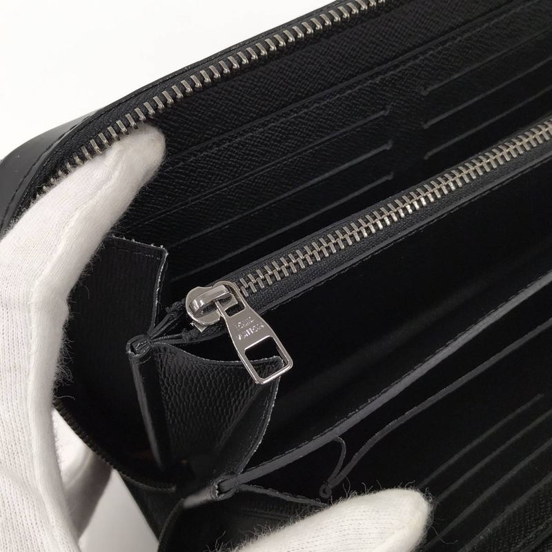 Louis Vuitton Round Zipper Long Wallet Zippy XL Monogram Eclipse M61698