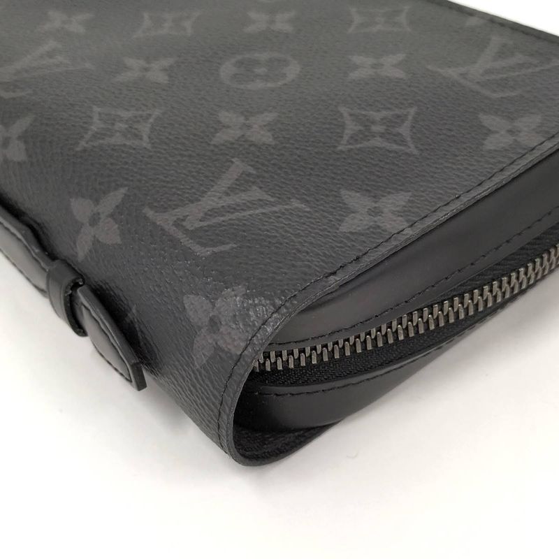 Louis Vuitton Round Zipper Long Wallet Zippy XL Monogram Eclipse M61698