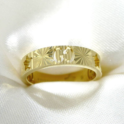 Gucci Icon Ring Star 750yg 18k Yellow Gold Yellow Gold Size 9 Approx 3.5g