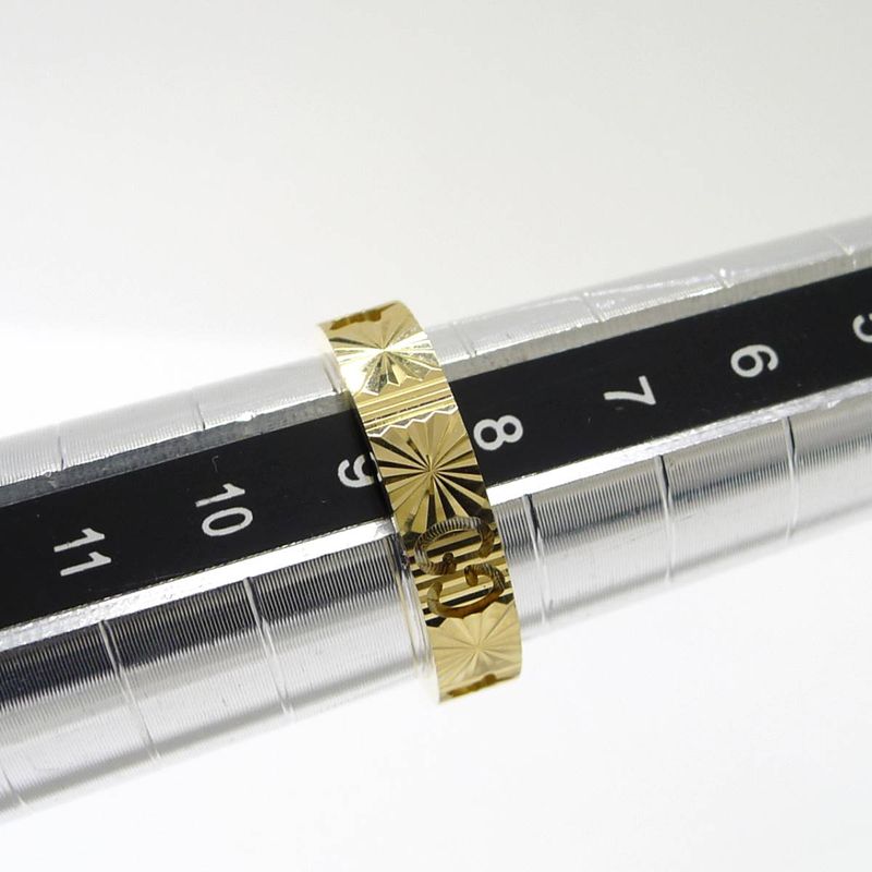 Gucci Icon Ring Star 750yg 18k Yellow Gold Yellow Gold Size 9 Approx 3.5g