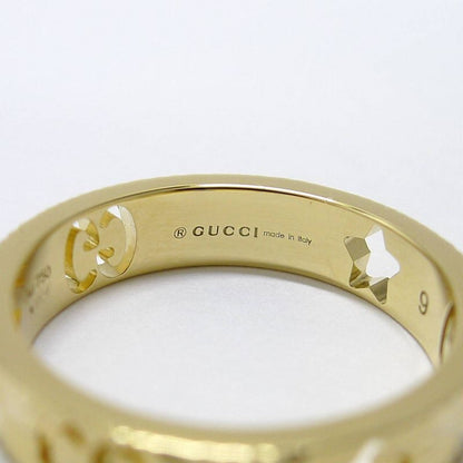 Gucci Icon Ring Star 750yg 18k Yellow Gold Yellow Gold Size 9 Approx 3.5g