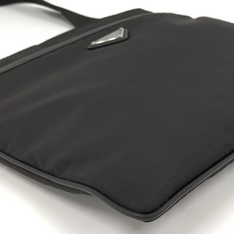 Prada Shoulder Bag Triangle Logo Tessuto Nylon Leather 2vh053