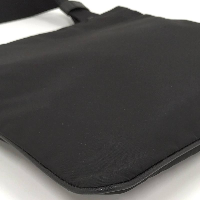 Prada Shoulder Bag Triangle Logo Tessuto Nylon Leather 2vh053