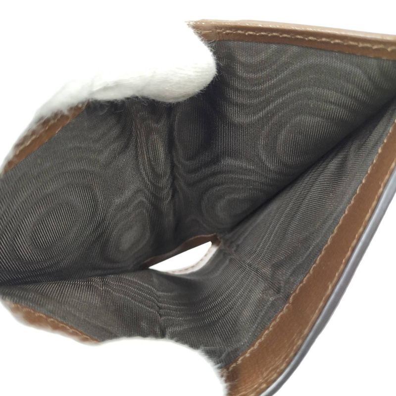 Gucci Bifold Wallet Heart Motif GG Supreme PVC Leather Beige Brown