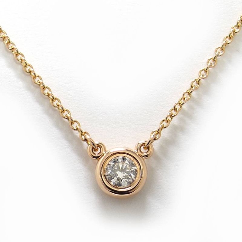 Tiffany & Co Necklace Visor Yard 750yg 18k Yellow Gold Yellow Gold Diamond