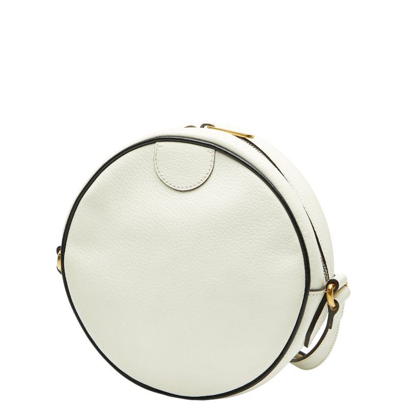 Gucci X Adidas Ggmarmont Crossbody Shoulder Bag 702626 White Black Leather