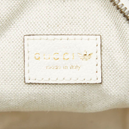 Gucci X Adidas Ggmarmont Crossbody Shoulder Bag 702626 White Black Leather