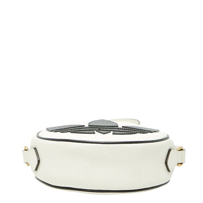 Gucci X Adidas Ggmarmont Crossbody Shoulder Bag 702626 White Black Leather