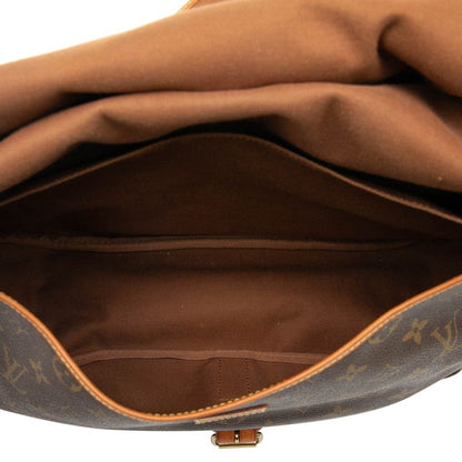 Louis Vuitton Monogram Saumur 35 Crossbody Shoulder Bag M42254 Brown PVC
