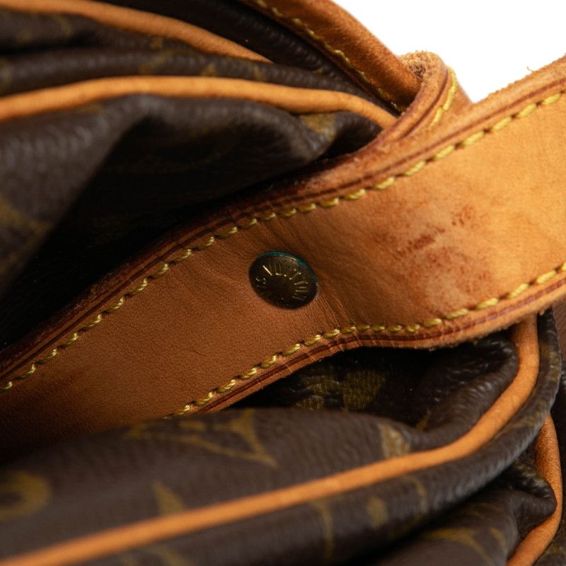 Louis Vuitton Monogram Saumur 35 Crossbody Shoulder Bag M42254 Brown PVC