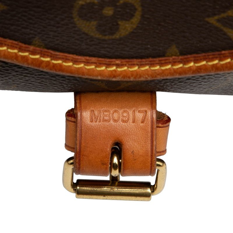 Louis Vuitton Monogram Saumur 35 Crossbody Shoulder Bag M42254 Brown PVC