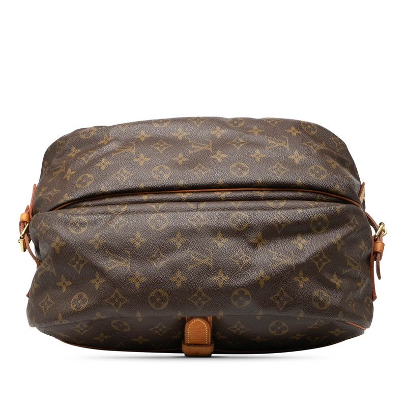 Louis Vuitton Monogram Saumur 35 Crossbody Shoulder Bag M42254 Brown PVC