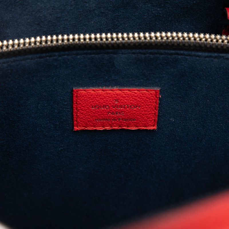 Louis Vuitton Epi Twist Tote Bag Shoulder Bag 2WAY M54811 Coquelicot Red Navy