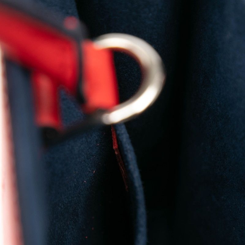 Louis Vuitton Epi Twist Tote Bag Shoulder Bag 2WAY M54811 Coquelicot Red Navy