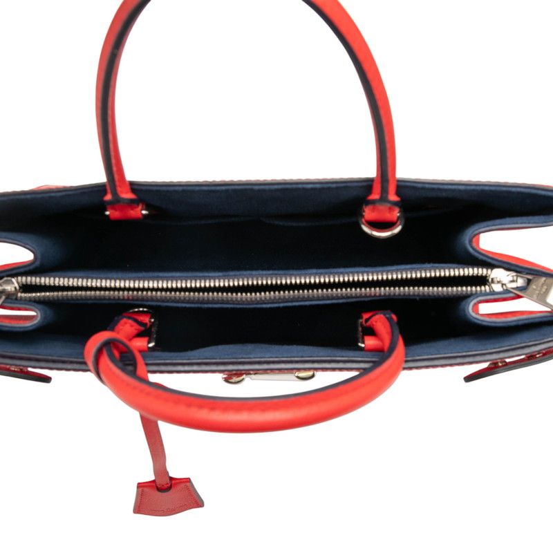 Louis Vuitton Epi Twist Tote Bag Shoulder Bag 2WAY M54811 Coquelicot Red Navy