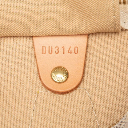 Louis Vuitton Damier Azure Speedy 30 Handbag Mini Boston Bag N41533 White PVC