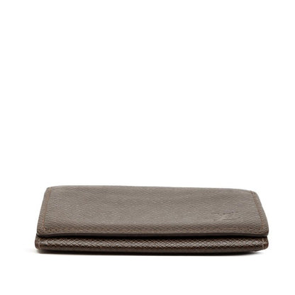 Louis Vuitton Taiga Anvelop Culte De Visite M30928 Grizzly Dark Brown Leather