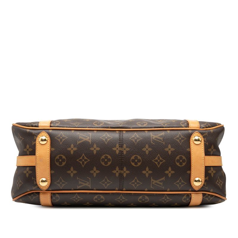 Louis Vuitton Monogram Streza PM Tote Bag Shoulder Bag M51186 Brown PVC Leather