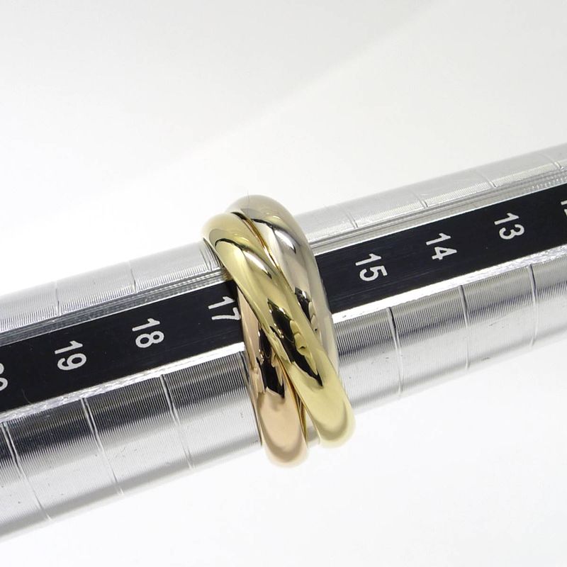 Cartier Trinity Ring 750wg Yg Pg 18k White Gold Yg Pg Three Color Gold Notation