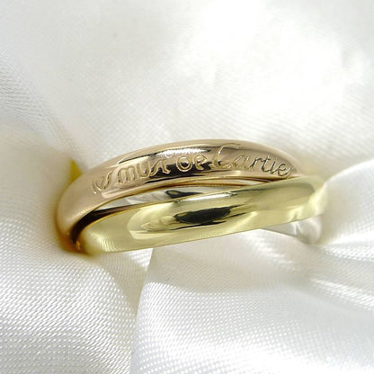 Cartier Trinity Ring 750wg Yg Pg 18k White Gold Yg Pg Three Color Gold Notation