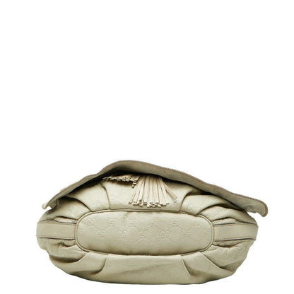 Guccissima Crossbody Shoulder Bag 212572 Ivory White Leather Women's Gucci