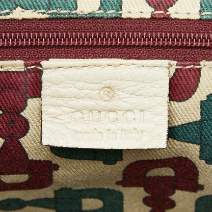 Guccissima Crossbody Shoulder Bag 212572 Ivory White Leather Women's Gucci