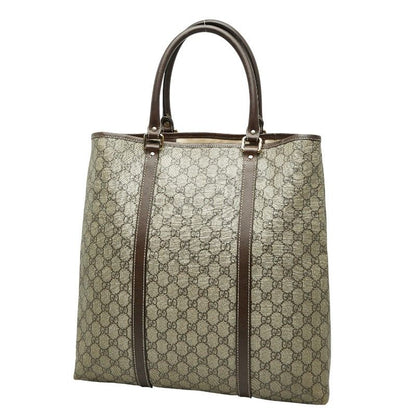 Gucci GG Supreme 223668 Brown Beige PVC Leather Women's Gucci