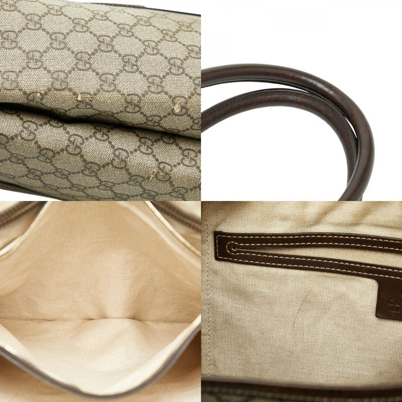 Gucci GG Supreme 223668 Brown Beige PVC Leather Women's Gucci