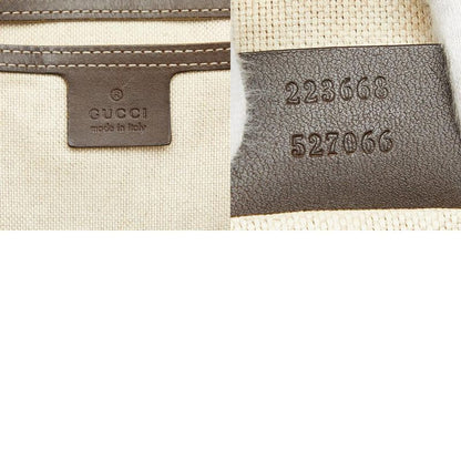 Gucci GG Supreme 223668 Brown Beige PVC Leather Women's Gucci