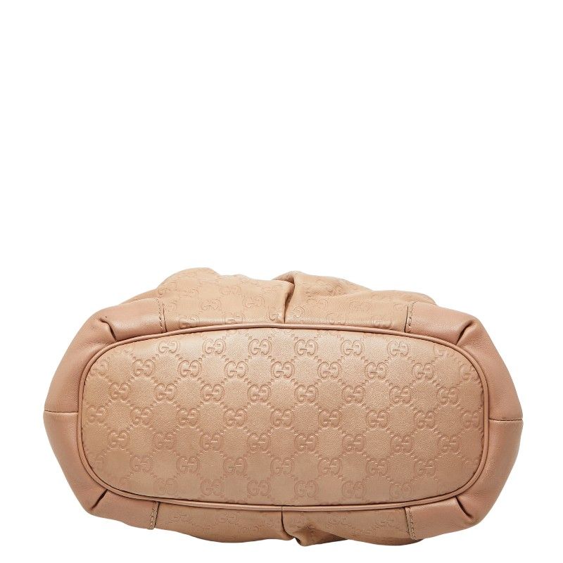 Guccissima Sookie Handbag Shoulder Bag 2WAY 247902 Beige Pink Canvas Leather