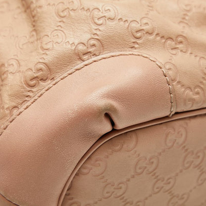 Guccissima Sookie Handbag Shoulder Bag 2WAY 247902 Beige Pink Canvas Leather