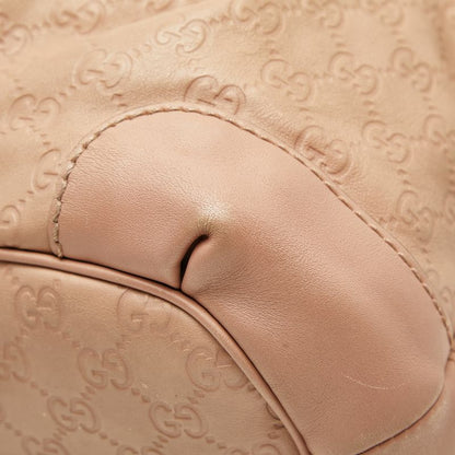Guccissima Sookie Handbag Shoulder Bag 2WAY 247902 Beige Pink Canvas Leather