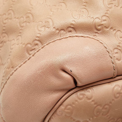 Guccissima Sookie Handbag Shoulder Bag 2WAY 247902 Beige Pink Canvas Leather