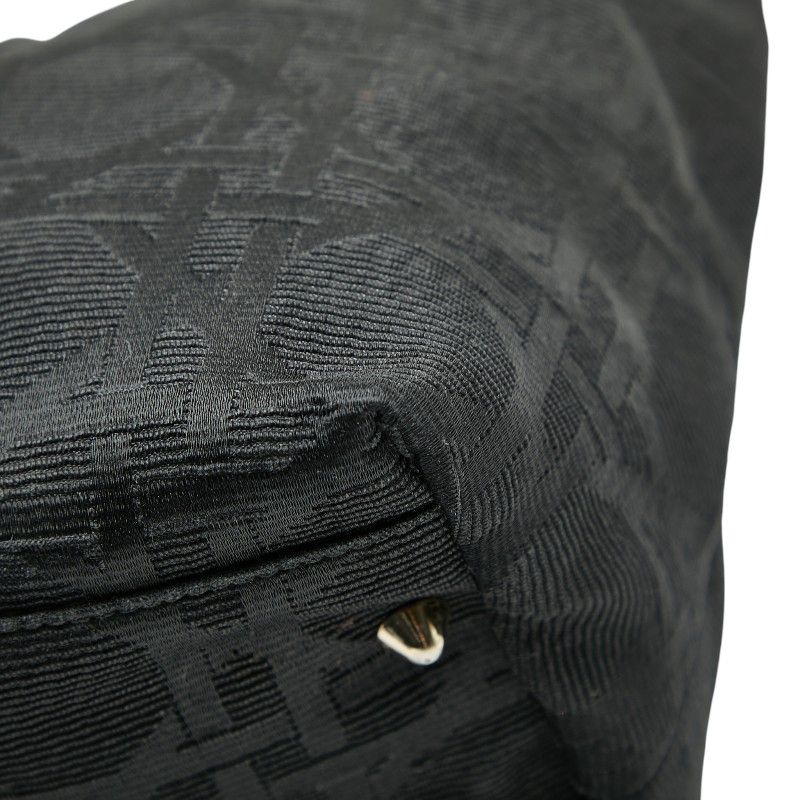 Dior Cannage Handbag Tote Bag Black Canvas Leather Ladies Dior