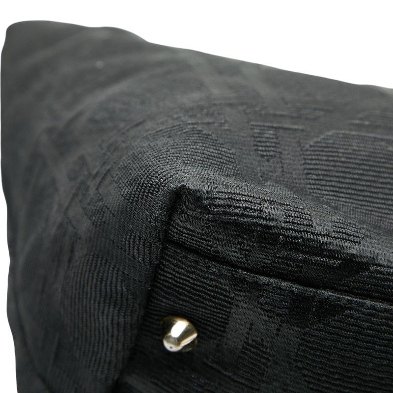 Dior Cannage Handbag Tote Bag Black Canvas Leather Ladies Dior