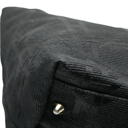 Dior Cannage Handbag Tote Bag Black Canvas Leather Ladies Dior