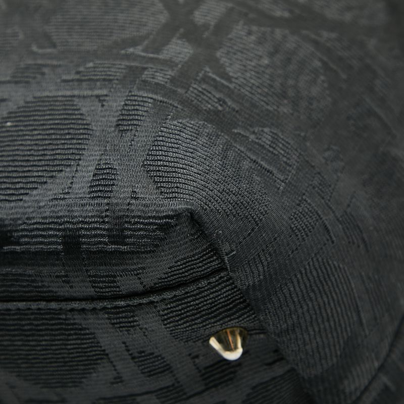 Dior Cannage Handbag Tote Bag Black Canvas Leather Ladies Dior