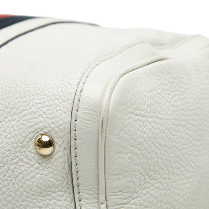 Gucci Sherry Line Mini Boston Bag Shoulder Bag 2WAY 247205 Beige Red Canvas