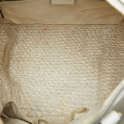 Gucci Sherry Line Mini Boston Bag Shoulder Bag 2WAY 247205 Beige Red Canvas