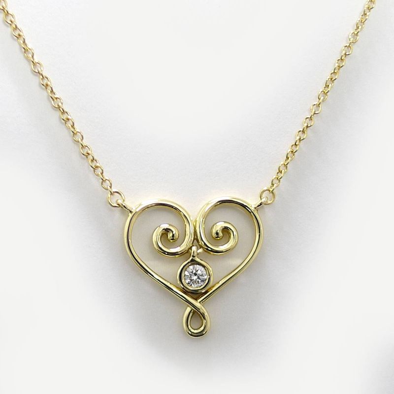 Tiffany & Co Necklace Venice Goldoni 750yg 18k Yellow Gold Yellow Gold Diamond