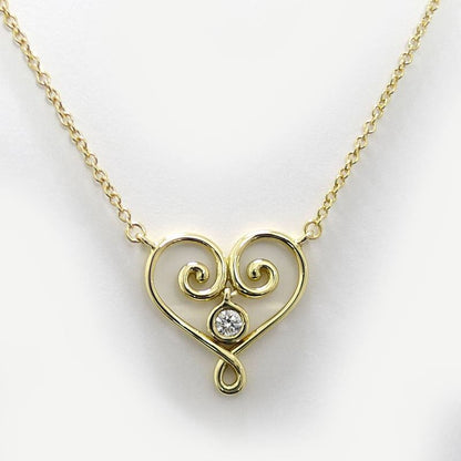 Tiffany & Co Necklace Venice Goldoni 750yg 18k Yellow Gold Yellow Gold Diamond